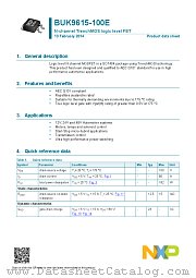 BUK9615-100E datasheet pdf NXP Semiconductors