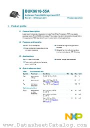 BUK9618-55A datasheet pdf NXP Semiconductors