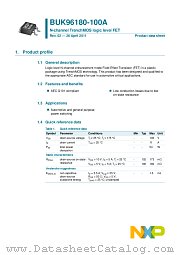 BUK96180-100A datasheet pdf NXP Semiconductors