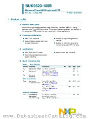 BUK9620-100B datasheet pdf NXP Semiconductors