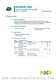 BUK9628-100A datasheet pdf NXP Semiconductors