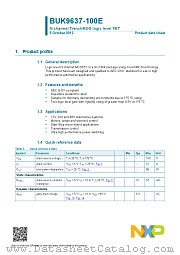 BUK9637-100E datasheet pdf NXP Semiconductors