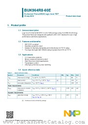 BUK964R8-60E datasheet pdf NXP Semiconductors