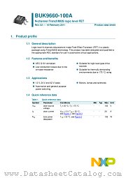BUK9660-100A datasheet pdf NXP Semiconductors