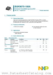 BUK9675-100A datasheet pdf NXP Semiconductors