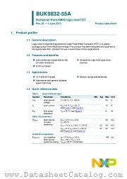 BUK9832-55A datasheet pdf NXP Semiconductors