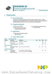 BUK9840-55 datasheet pdf NXP Semiconductors