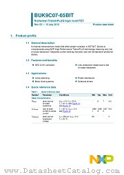 BUK9C07-65BIT datasheet pdf NXP Semiconductors