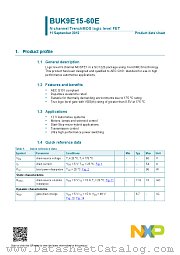 BUK9E15-60E datasheet pdf NXP Semiconductors