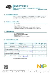 BUK9K12-60E datasheet pdf NXP Semiconductors