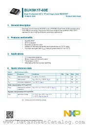 BUK9K17-60E datasheet pdf NXP Semiconductors