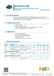BUK9K18-40E datasheet pdf NXP Semiconductors
