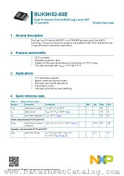 BUK9K52-60E datasheet pdf NXP Semiconductors