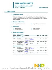 BUK9MGP-55PTS datasheet pdf NXP Semiconductors