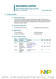BUK9MHH-65PNN datasheet pdf NXP Semiconductors
