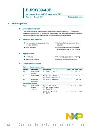 BUK9Y09-40B datasheet pdf NXP Semiconductors