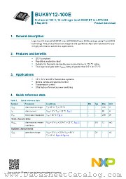 BUK9Y12-100E datasheet pdf NXP Semiconductors