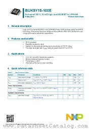 BUK9Y15-100E datasheet pdf NXP Semiconductors