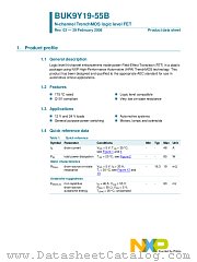 BUK9Y19-55B datasheet pdf NXP Semiconductors