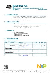 BUK9Y29-40E datasheet pdf NXP Semiconductors