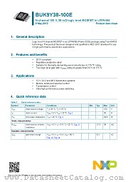 BUK9Y38-100E datasheet pdf NXP Semiconductors