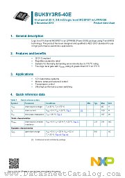 BUK9Y3R5-40E datasheet pdf NXP Semiconductors