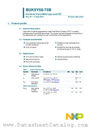 BUK9Y58-75B datasheet pdf NXP Semiconductors