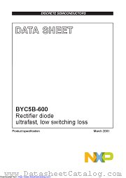 BYC5B-600 datasheet pdf NXP Semiconductors