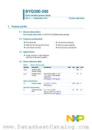 BYQ30E-200 datasheet pdf NXP Semiconductors