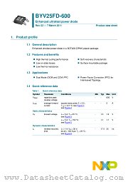 BYV25FD-600 datasheet pdf NXP Semiconductors