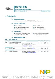 BYV34-500 datasheet pdf NXP Semiconductors