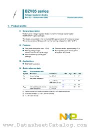 BZV85-C27 datasheet pdf NXP Semiconductors