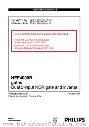 HEF4000BT datasheet pdf NXP Semiconductors