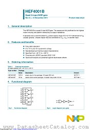 HEF4001BP datasheet pdf NXP Semiconductors