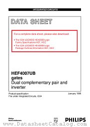 HEF4007UBP datasheet pdf NXP Semiconductors