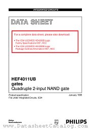 HEF4011UBP datasheet pdf NXP Semiconductors