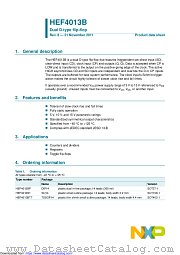 HEF4013BP datasheet pdf NXP Semiconductors