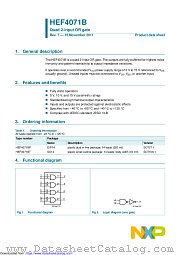 HEF4071BT datasheet pdf NXP Semiconductors
