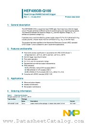 HEF4093BT-Q100 datasheet pdf NXP Semiconductors