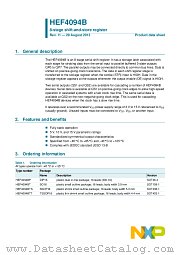 HEF4094BP datasheet pdf NXP Semiconductors