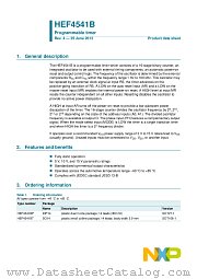 HEF4541BP datasheet pdf NXP Semiconductors