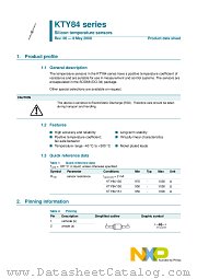 KTY84 datasheet pdf NXP Semiconductors