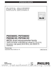P87C660X2FA datasheet pdf NXP Semiconductors