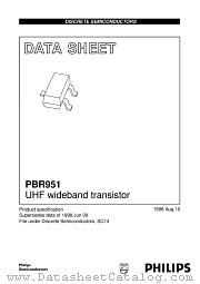 PBR951 datasheet pdf NXP Semiconductors