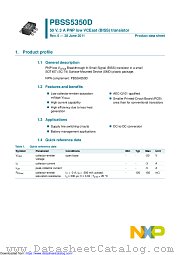 PBSS5350D datasheet pdf NXP Semiconductors