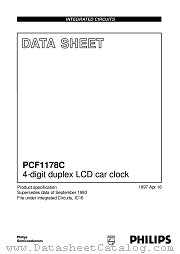 PCF1178CT datasheet pdf NXP Semiconductors