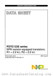 PDTC123ET datasheet pdf NXP Semiconductors