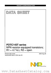 PDTC143TT datasheet pdf NXP Semiconductors