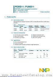 PEMB11 datasheet pdf NXP Semiconductors