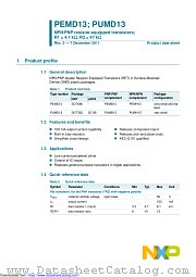 PEMD13 datasheet pdf NXP Semiconductors